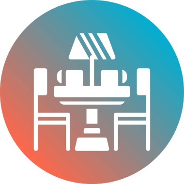 sandalye vektör simgesi modern basit tasarım illüstrasyonu