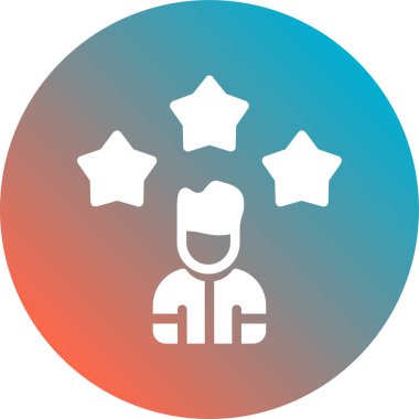 Bir yıldız simgesinin vektör illüstrasyonu