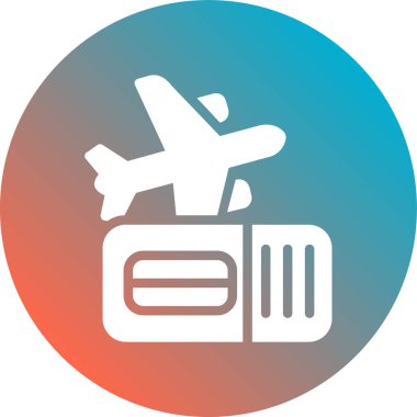 uçak ikonu vektör illüstrasyonu.