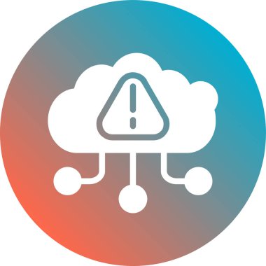 Bulut simgesi vektör illüstrasyonu