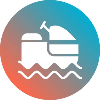 Tekne. Web simgesi basit illüstrasyon