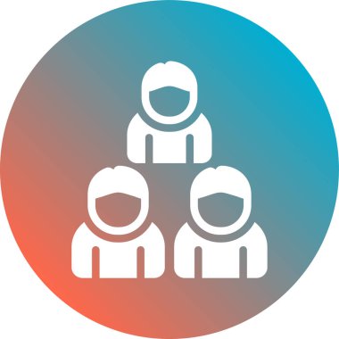 Benzersiz kullanıcı vektörü simgesi