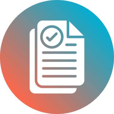 Belge simgesinin vektör illüstrasyonu