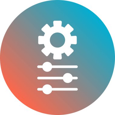 Simgeyi ayarlamanın vektör illüstrasyonu