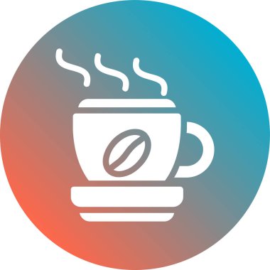 Çay fincanı. Web simgesi basit illüstrasyon