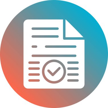 Kontrol listesi simgesi vektör illüstrasyonu