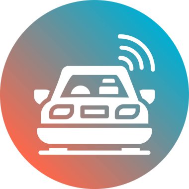 Bir arabanın vektör illüstrasyonu