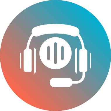 Kulaklıkların vektör çizimi, kulaklık simgesi