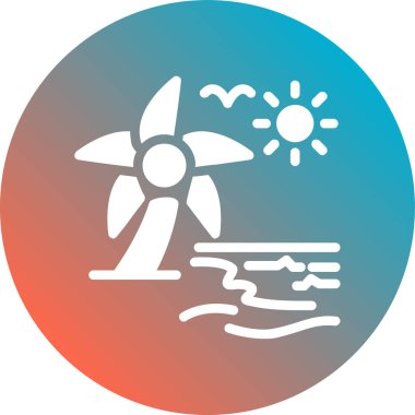 Güneş Simgesi Vektör illüstrasyonu