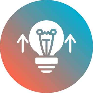 Eşsiz Ampul Vektör Satırı Simgesi