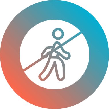 Bir insan simgesinin vektör illüstrasyonu