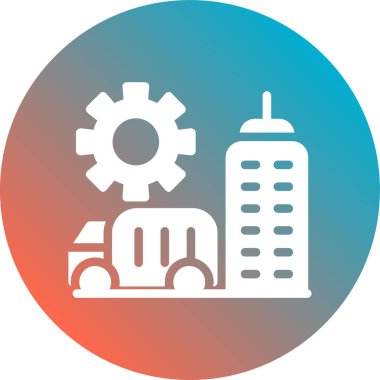 Araba modern simgesinin vektör illüstrasyonu