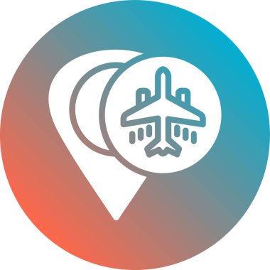 uçak ikonu vektör illüstrasyonu