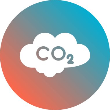 vektör co 2 simge illüstrasyonu