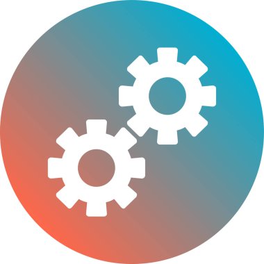 Modern dişli simgesinin vektör çizimi