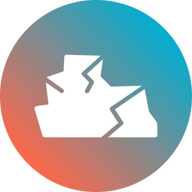 Bir harita simgesinin vektör illüstrasyonu