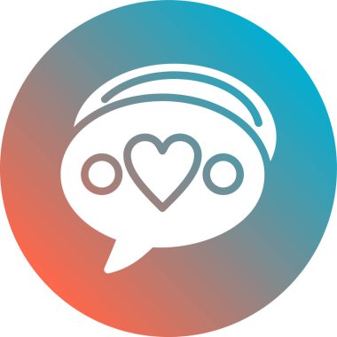 Güzel kalp. Web simgesi basit tasarım