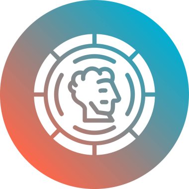 İnsan kafası ikonu. vektör illüstrasyonu