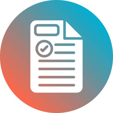 belge simgesi. vektör illüstrasyonu