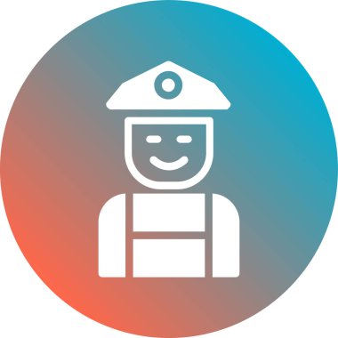 Polis modern simgesinin vektör illüstrasyonu