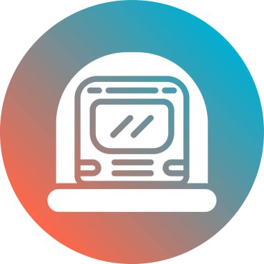 Bilgisayar. Web simgesi basit illüstrasyon