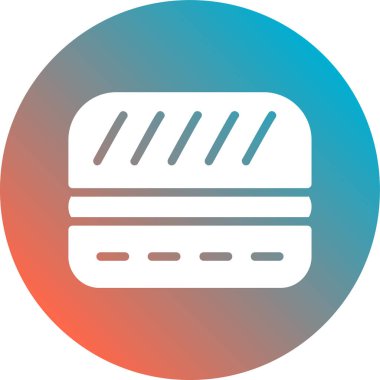 Ekmek. Web simgesi basit illüstrasyon