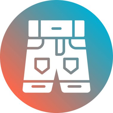 çanta simgesi vektör illüstrasyonu