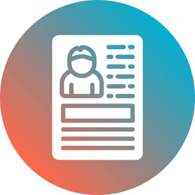 Belge düz simgesi beyaz arka plan, vektör, illüstrasyon izole