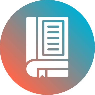 Kitap. Web simgesi basit illüstrasyon