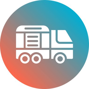 Kamyon simgesinin vektör illüstrasyonu