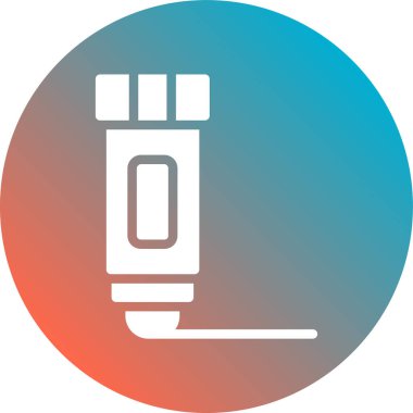 Bir test tübü simgesinin vektör çizimi