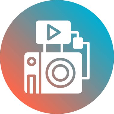 Modern b 'nin vektör illüstrasyonu kamera simgesinden yoksun