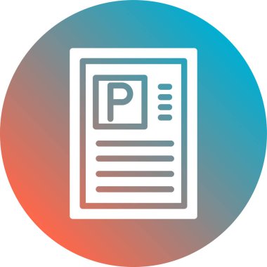 Dosya biçim simgesinin vektör illüstrasyonu