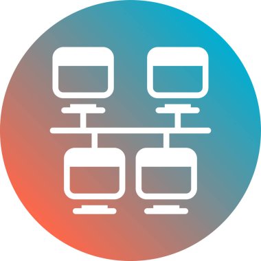 Televizyon. Web simgesi basit illüstrasyon