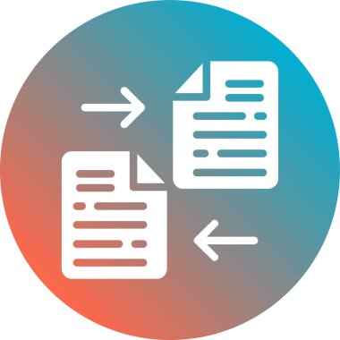 Dosya simgesinin vektör illüstrasyonu