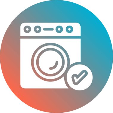 çamaşır makinesi dairesel simgesi