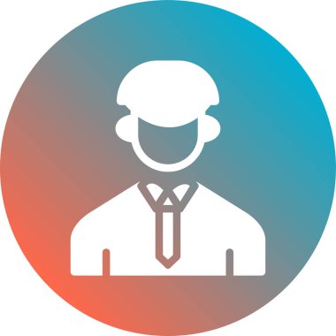 Şapkalı bir adamın vektör çizimi