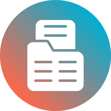 belge simgesi vektör illüstrasyonu