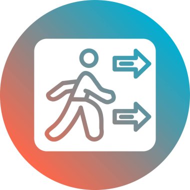 Yol simgesi, vektör illüstrasyonu