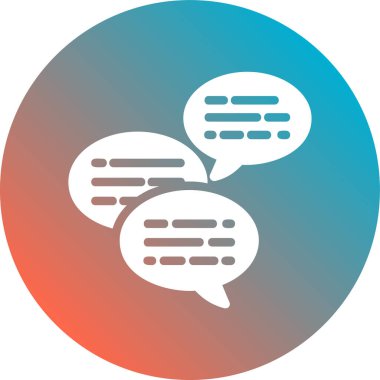 kabarcık sohbet vektör simgesi