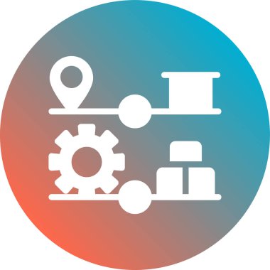 dişli simgesi vektör illüstrasyonu