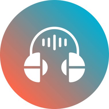 Bir müzik simgesinin vektör illüstrasyonu