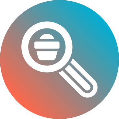 Büyütme cam simgesi vektör illüstrasyonu