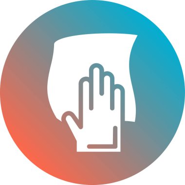 El ikonu, vektör illüstrasyonu. Düz tasarım biçimi