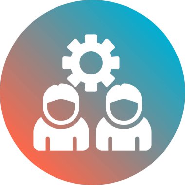Ekip çalışması simge vektör çizim