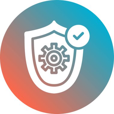 kalkan ikon vektör illüstrasyonu