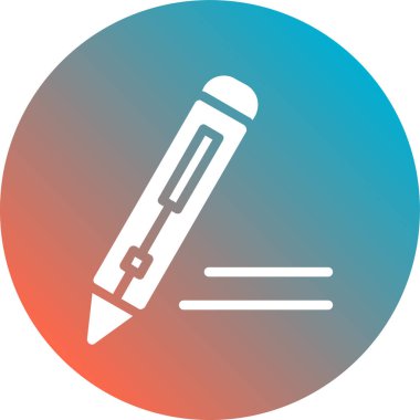 Vektör illüstrasyonu, kalem simgesi