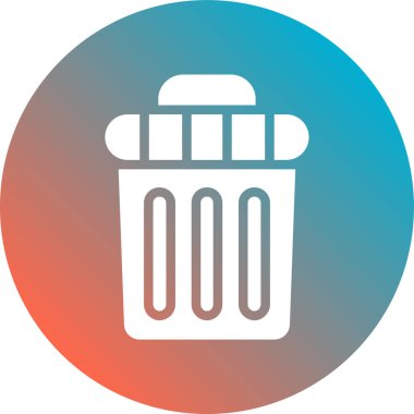 Çöp kutusu vektör simgesi