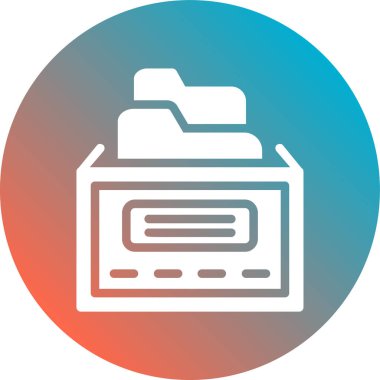 Yazıcı. Web simgesi basit illüstrasyon