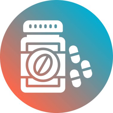 - Uyuşturucu. Web simgesi basit illüstrasyon